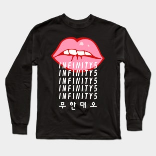 Pink Lips Korean Pop Group Long Sleeve T-Shirt